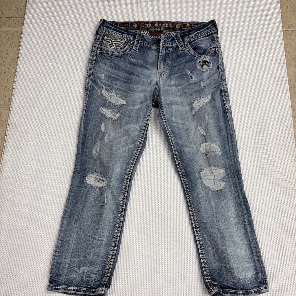 Rock Revival Made In Vietnam Hettie 29 Easy Crop 32 Waist/ Inseam 24
